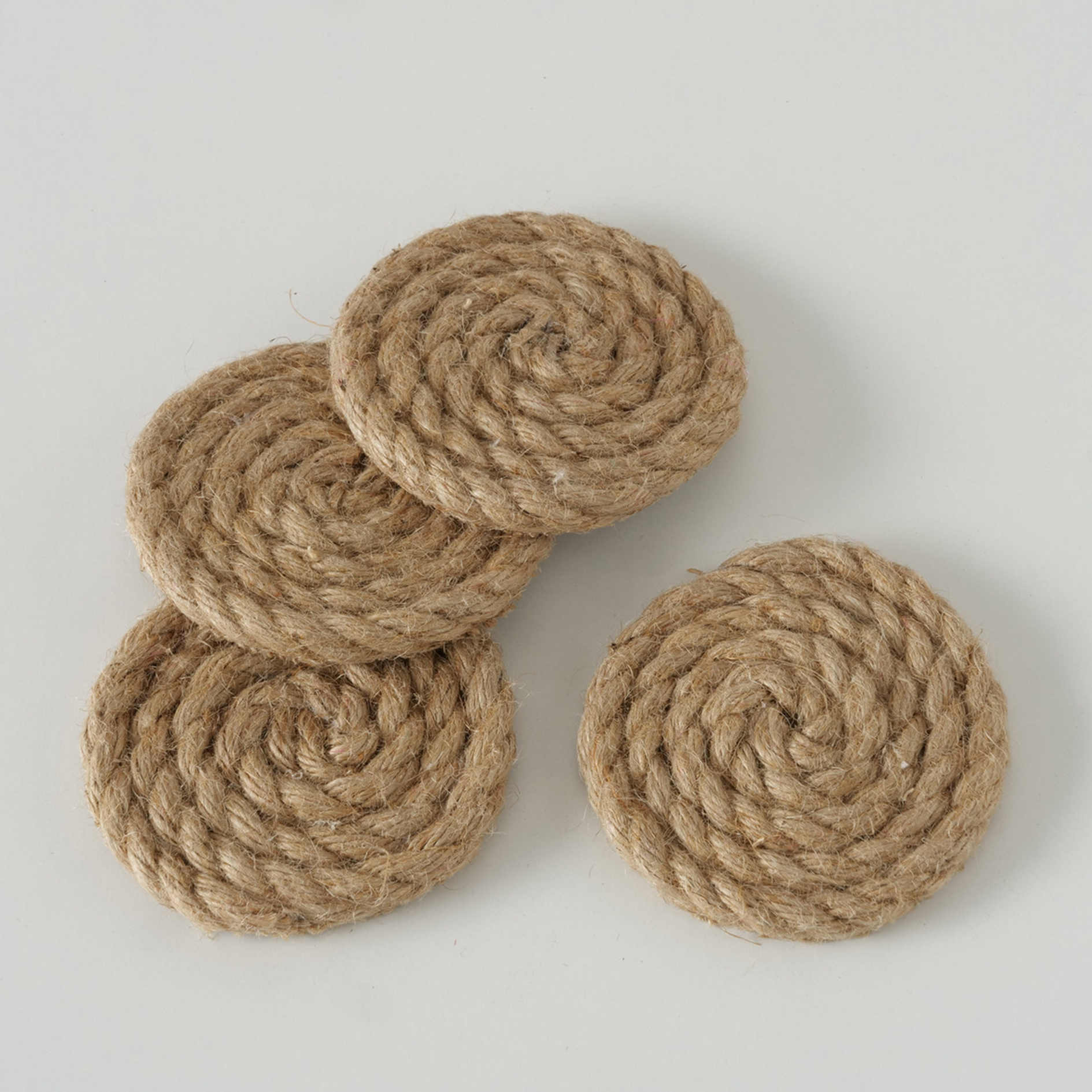 Untersetzer - natur - Jute - 4-teilig