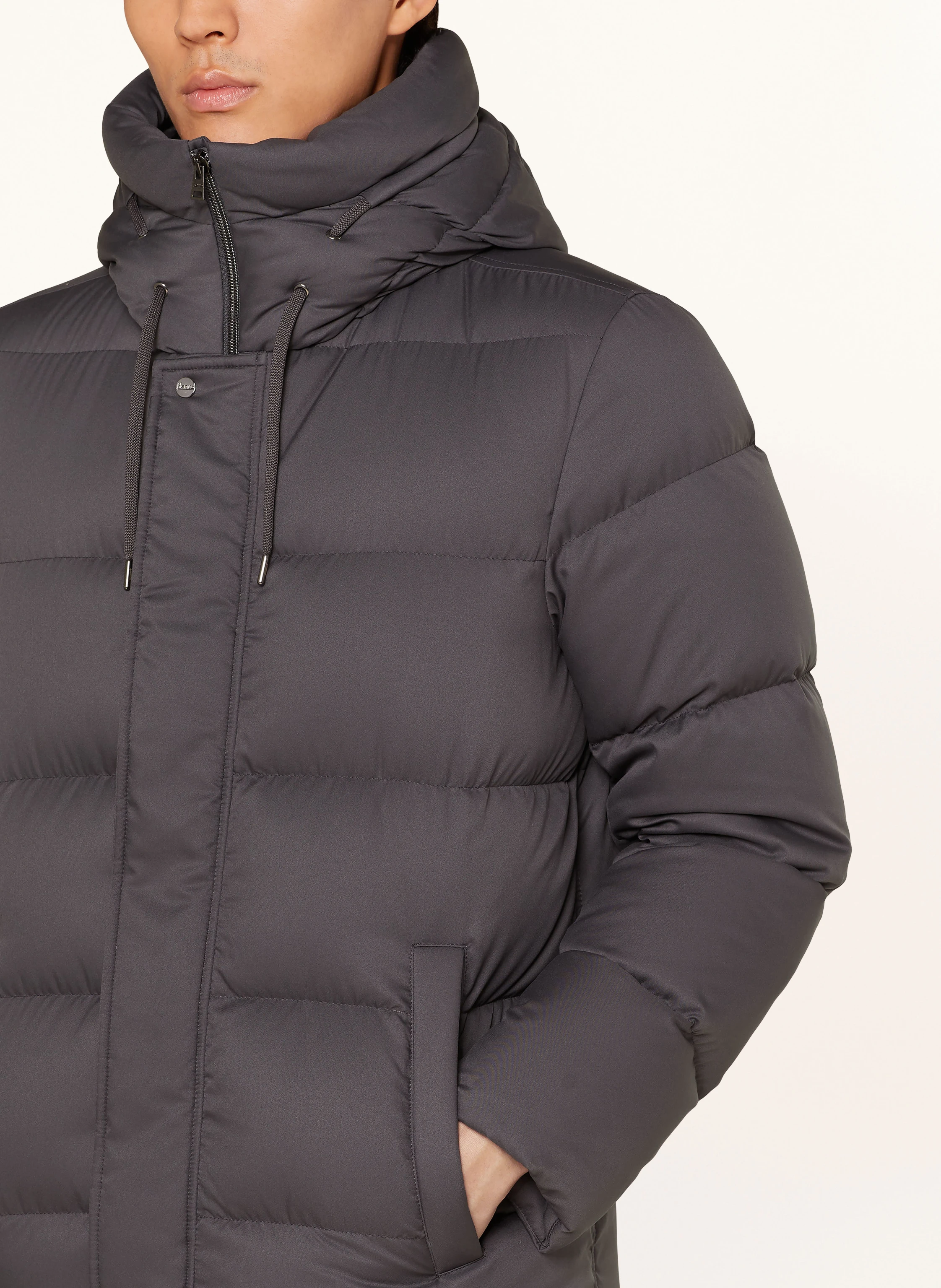 HERNO Daunenjacke mit abnehmbarem Kunstfell
