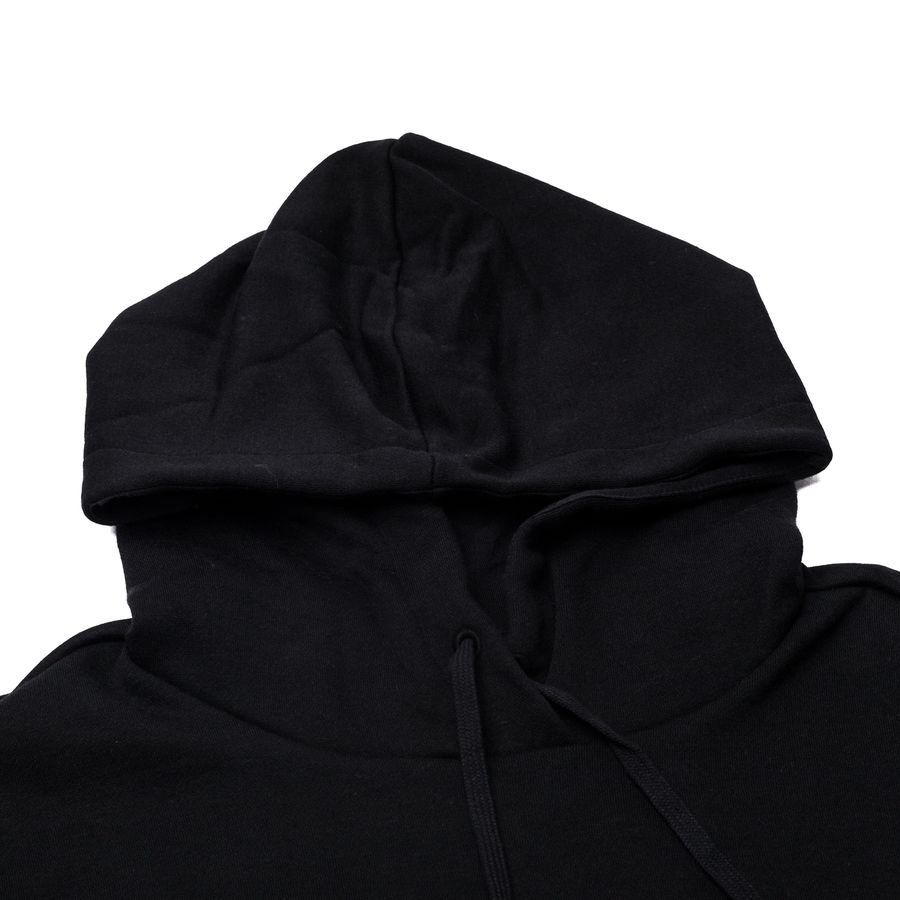 adidas Essentials Oversized Fleece Sweat à Capuche - Noir/Blanc Femme