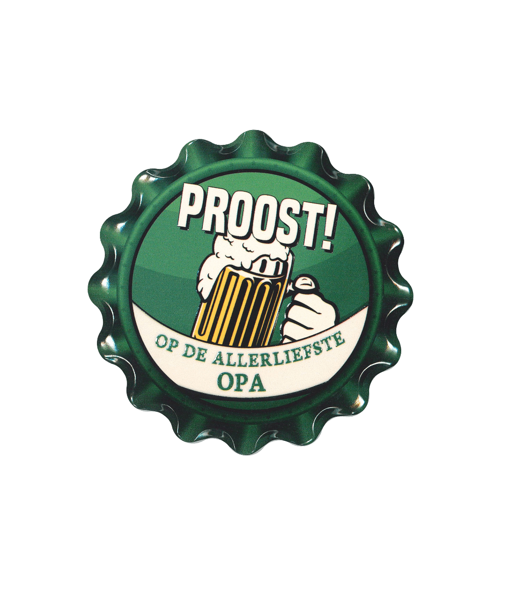 Groene Onderzetters Opa 11cm