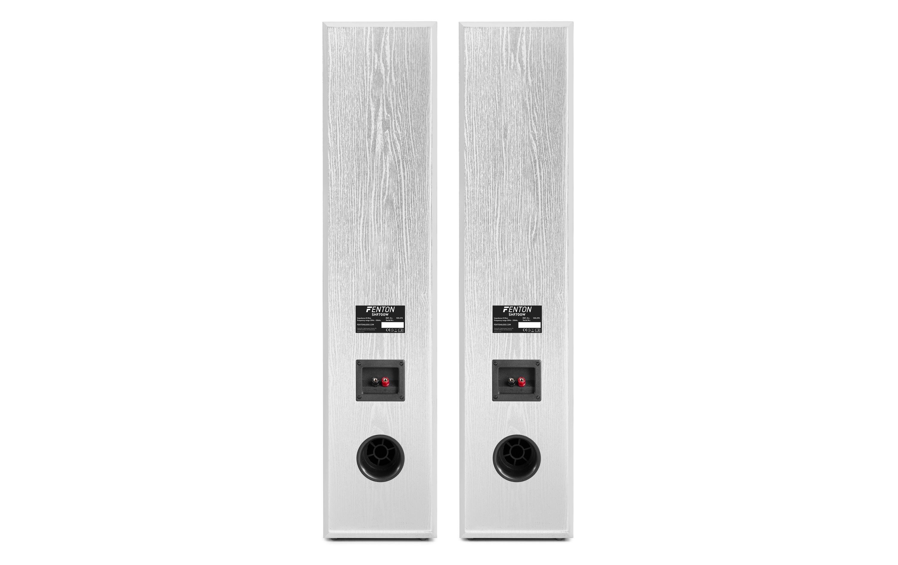 Standlautsprecher Paar SHF700W Weiss<br>Turmlautsprecher, der mit einem hocheffizienten Hornhochtöner ausgestattet ist