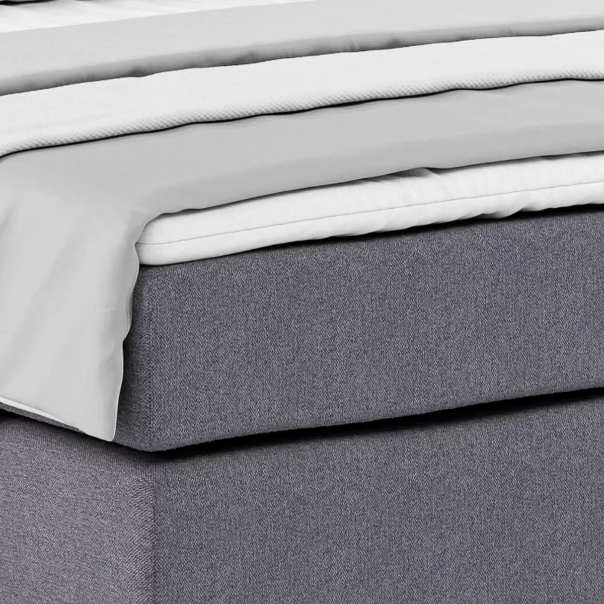 Boxspringbett Nero 140 x 200 Dunkelgrau