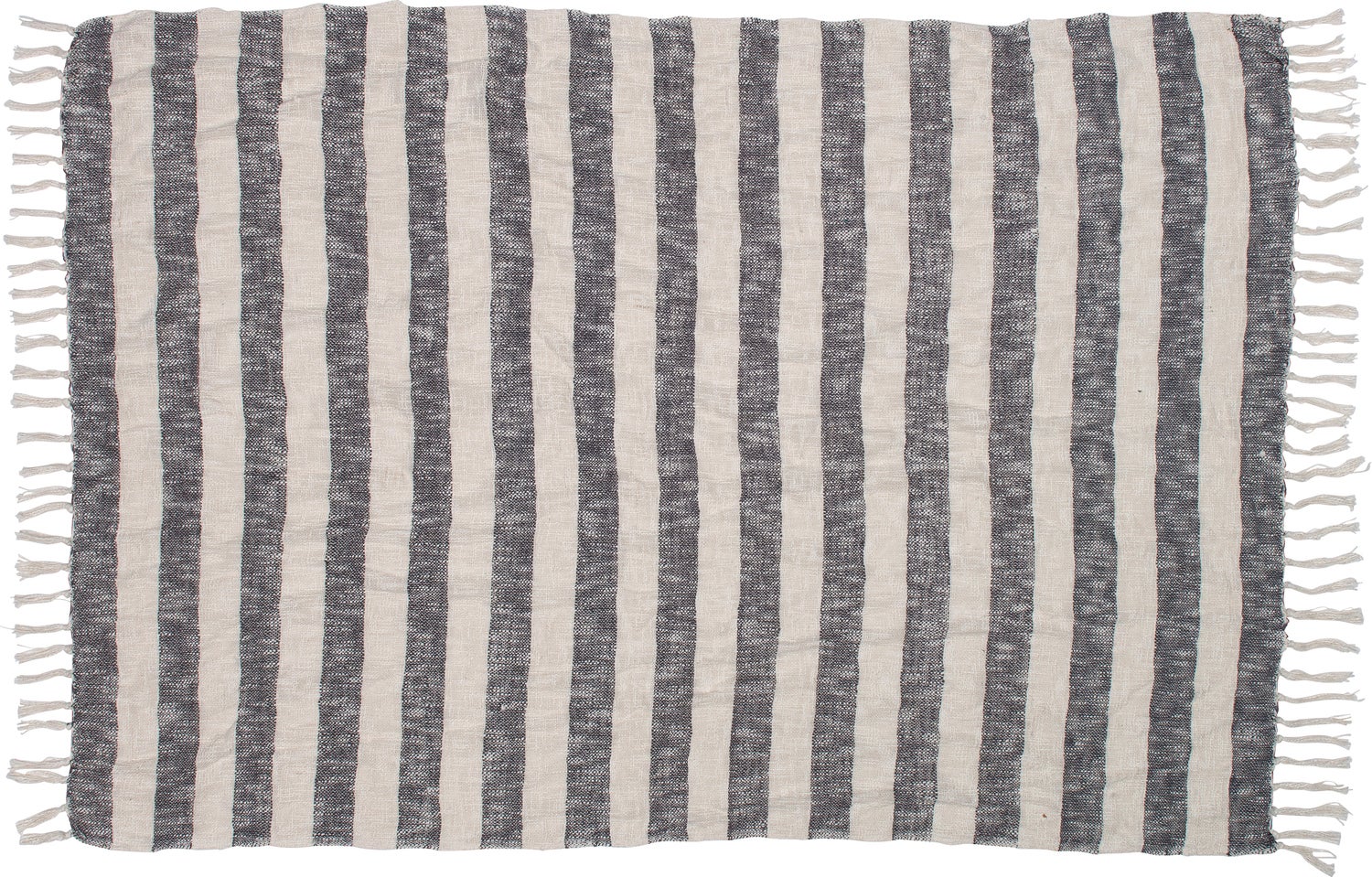 Intratuin plaid Momoko grijs / beige 170 x 130 cm