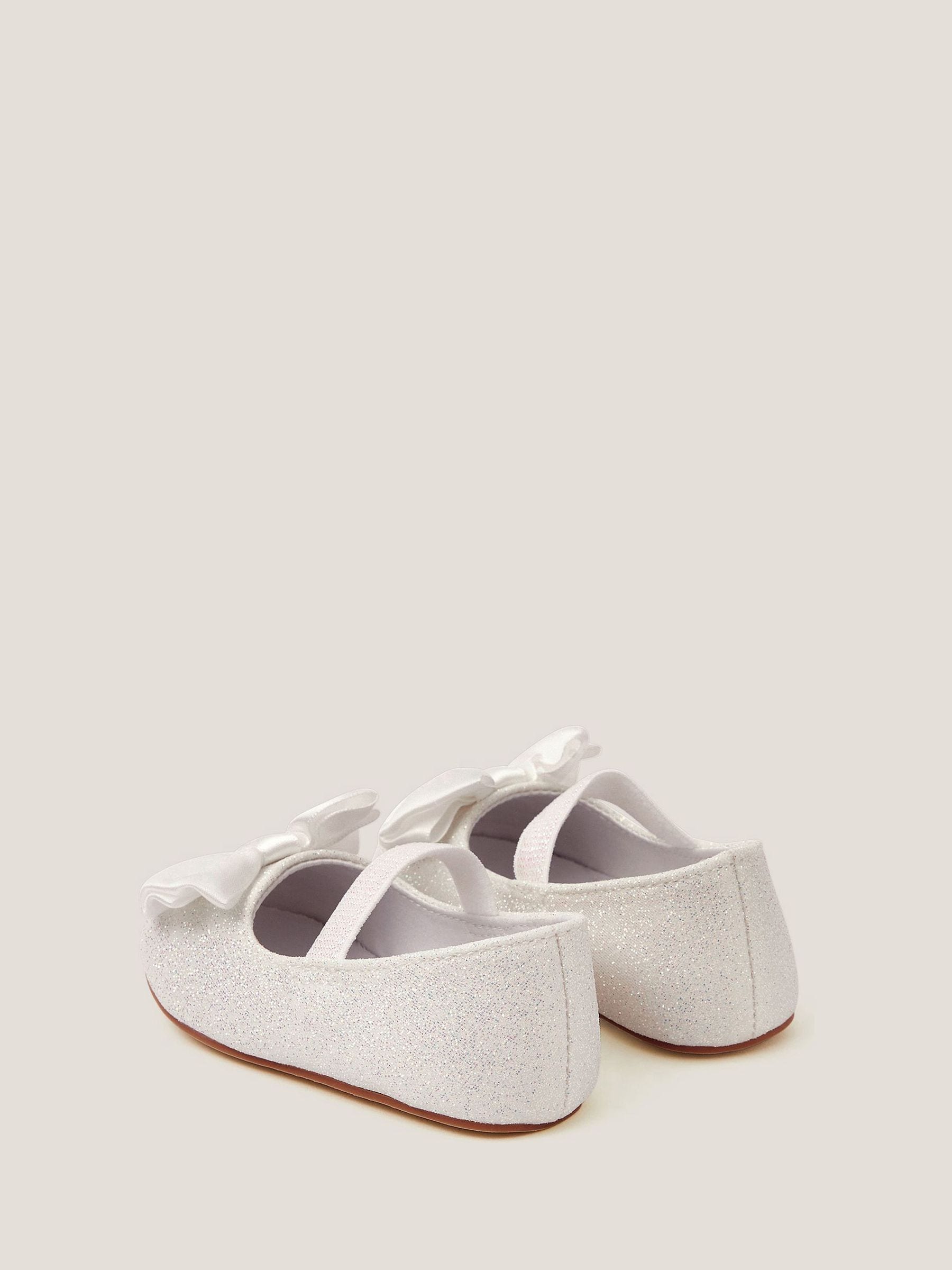 Monsoon Baby Glitter Walker Schoenen met Strik