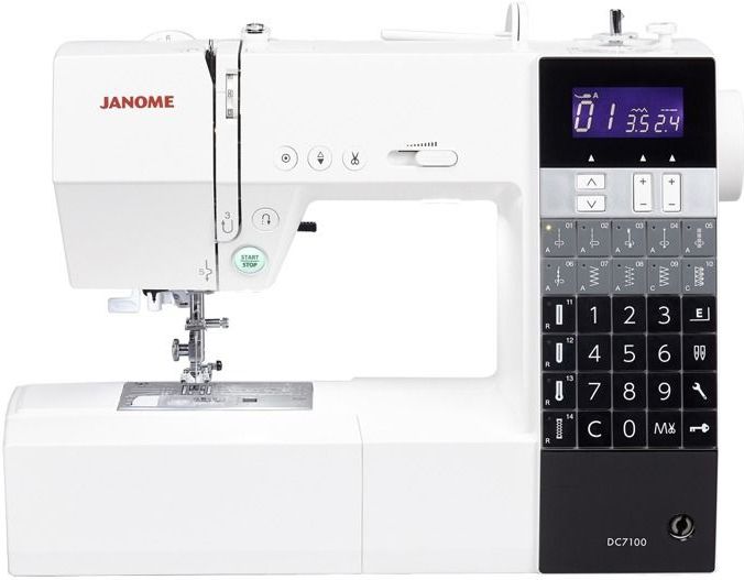 Janome DC 7100 - Elektronische Naaimachine - 100 Geprogrammeerde Steken