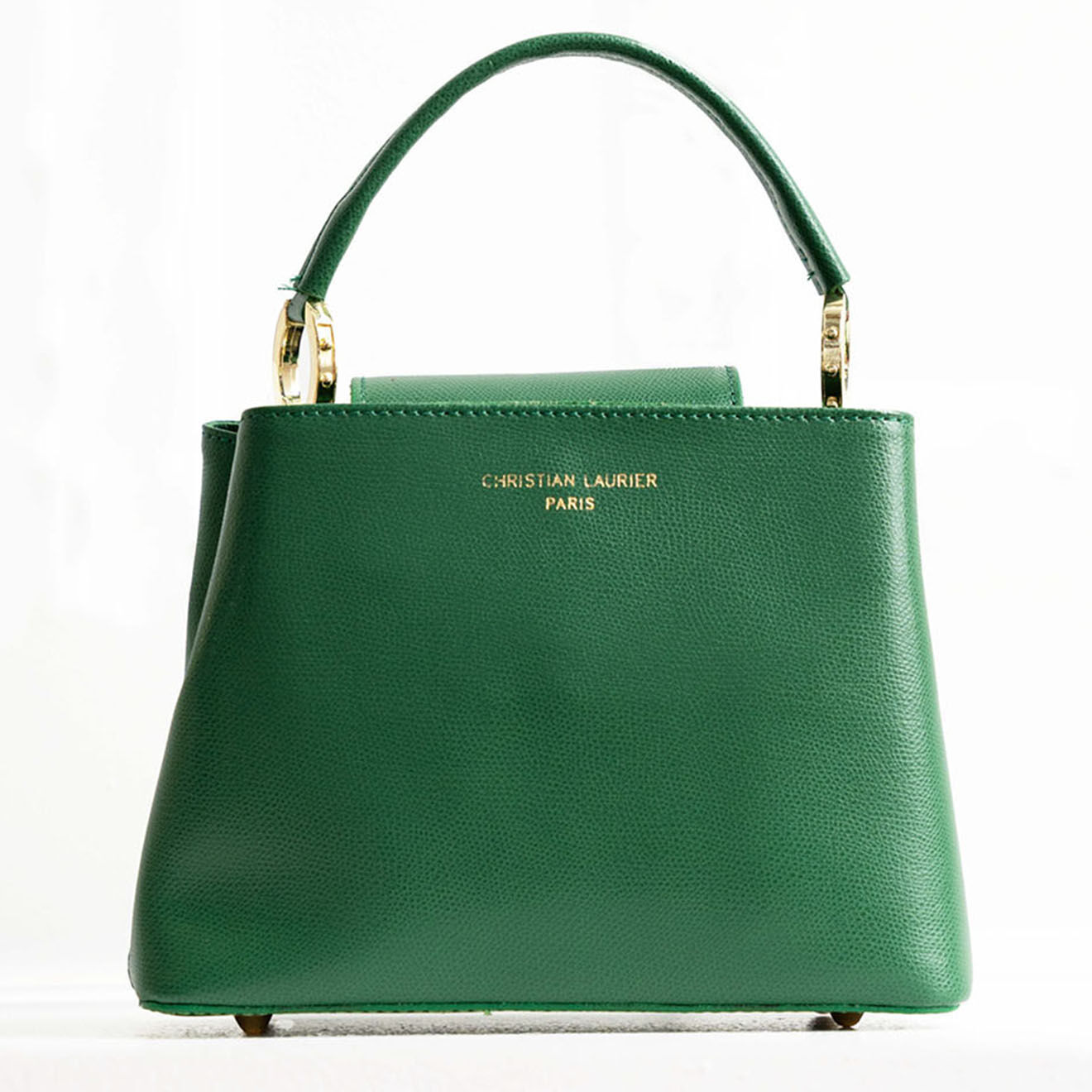 Christian Laurier Sac à main en Cuir Shauna vert - 24,5x29,5x12 cm