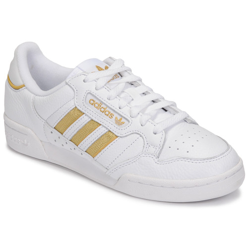 adidas Originals - CONTINENTAL 80 STRIPES - Blanc / Doré