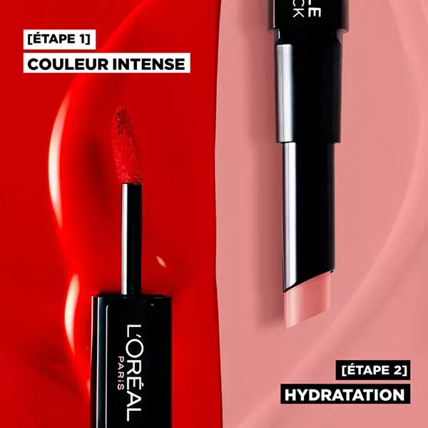 Batom Duo L'Oréal Paris Infallible 24h nº 502 Vermelho de Longa Duração 5,6ml