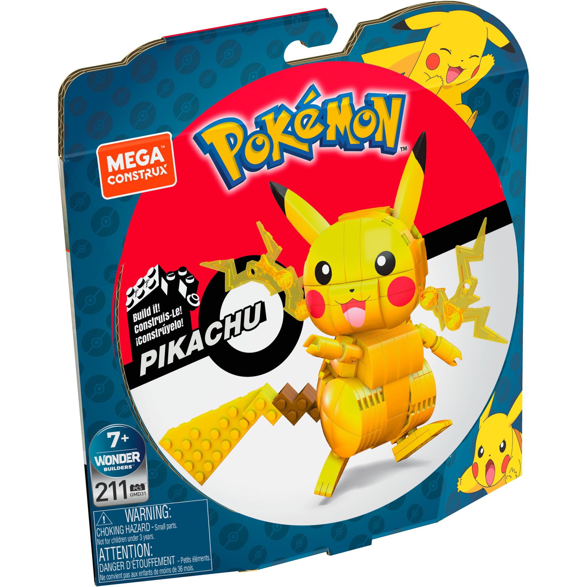 Mattel Konstruktionsspielzeug MEGA Pokémon Pikachu