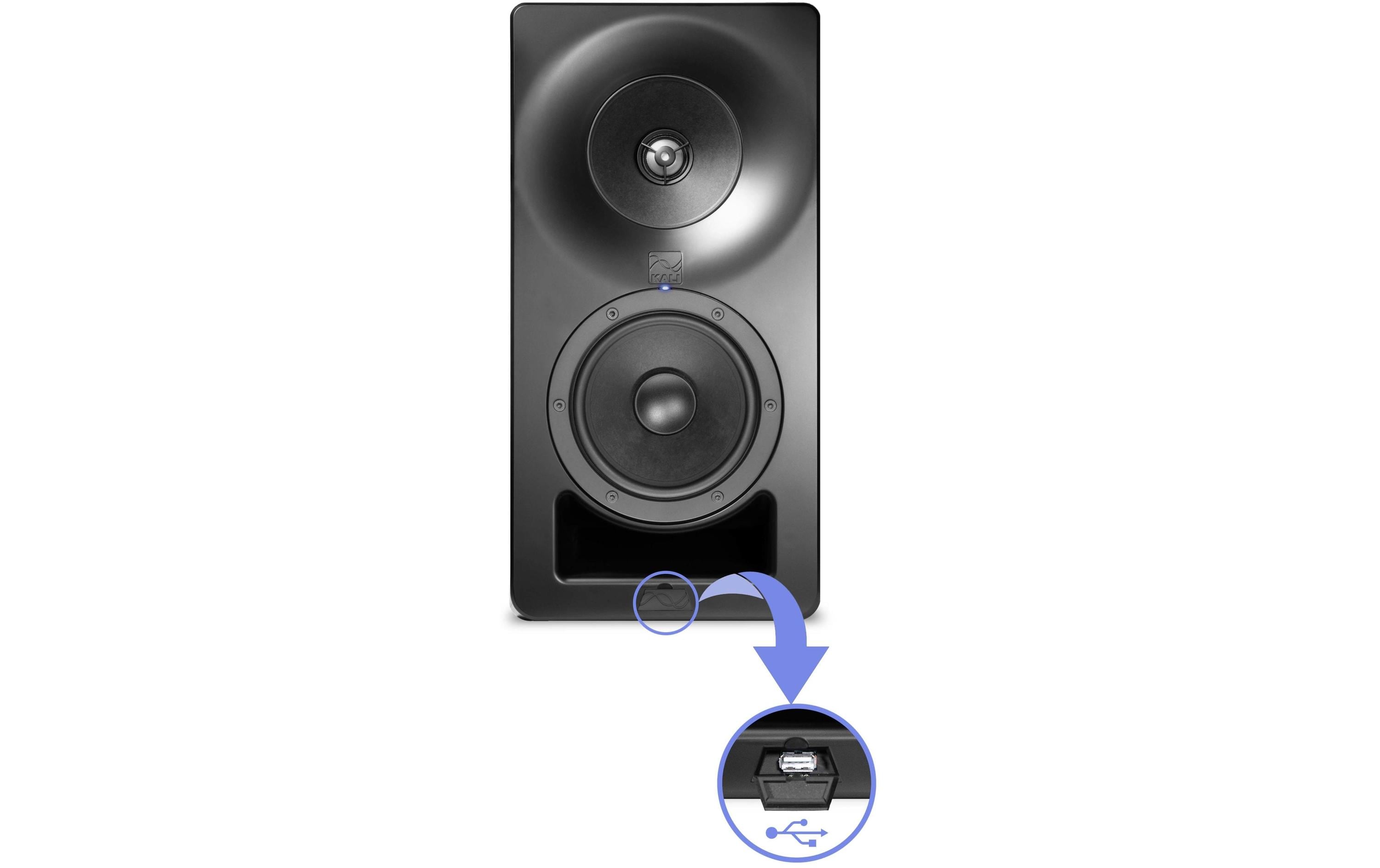 Studiomonitor SM-5 Schwarz<br>Aktiver 3-Wege-Studiomonitor