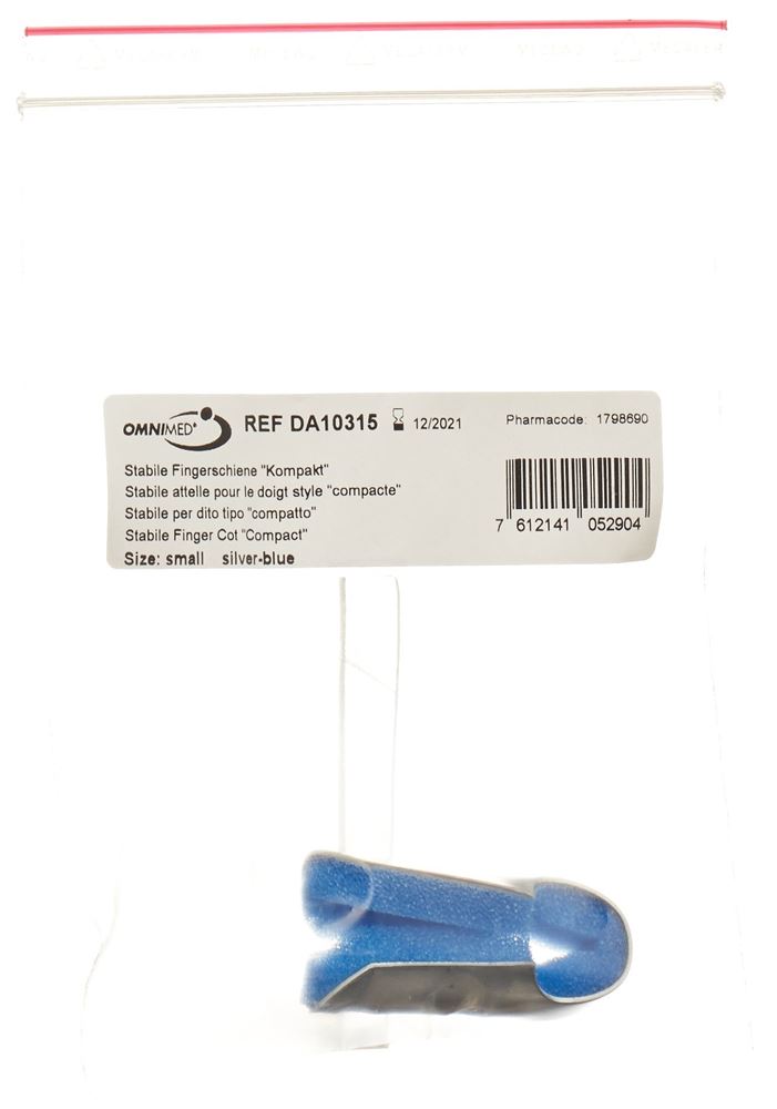 Omnimed Dalco Fingerschiene<br>1 Stück, S, silber blau