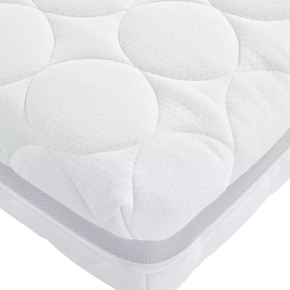 Matratze Silvy Deluxe H3/H4 90 x 200 weiss
