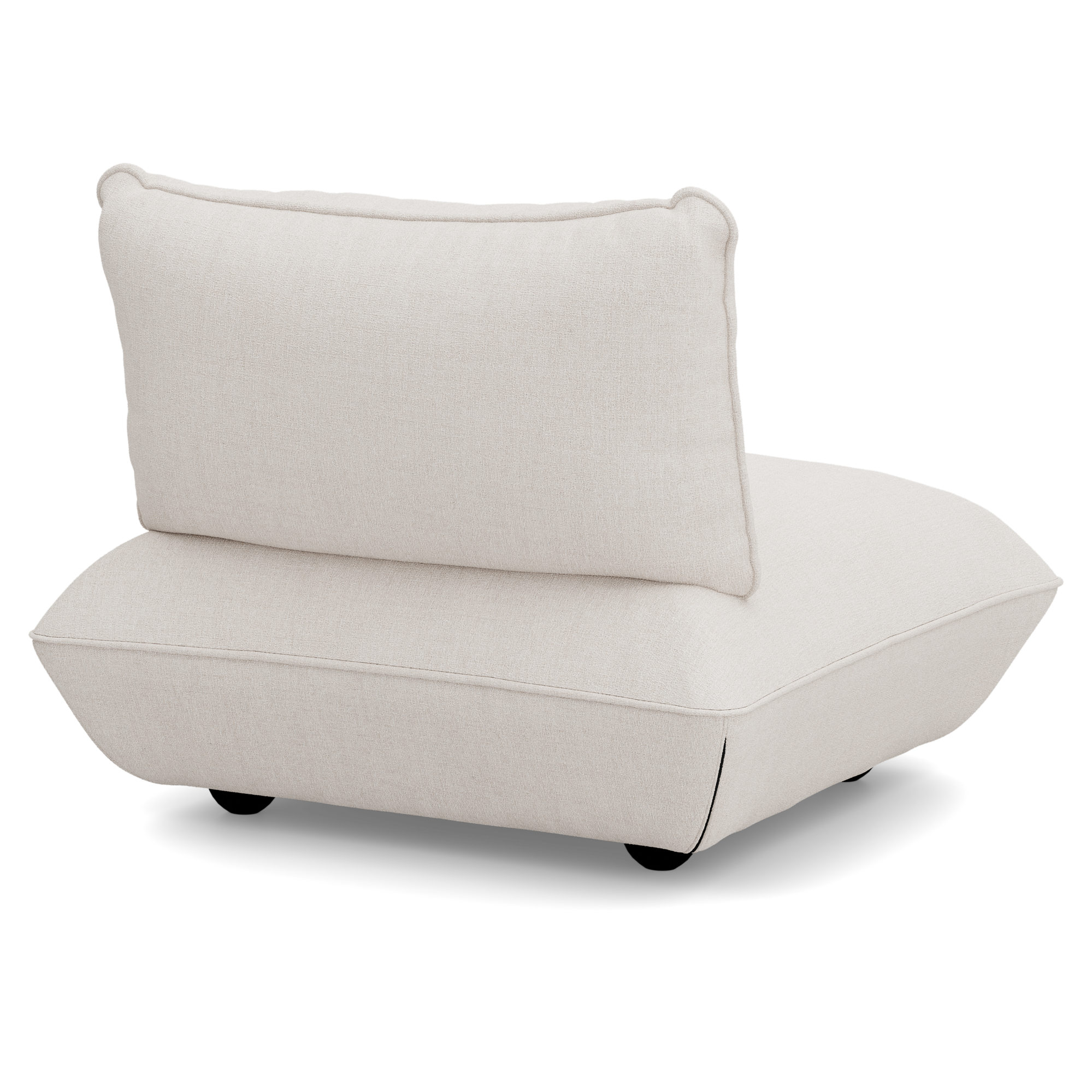Fauteuil Sumo boucle recycled creme