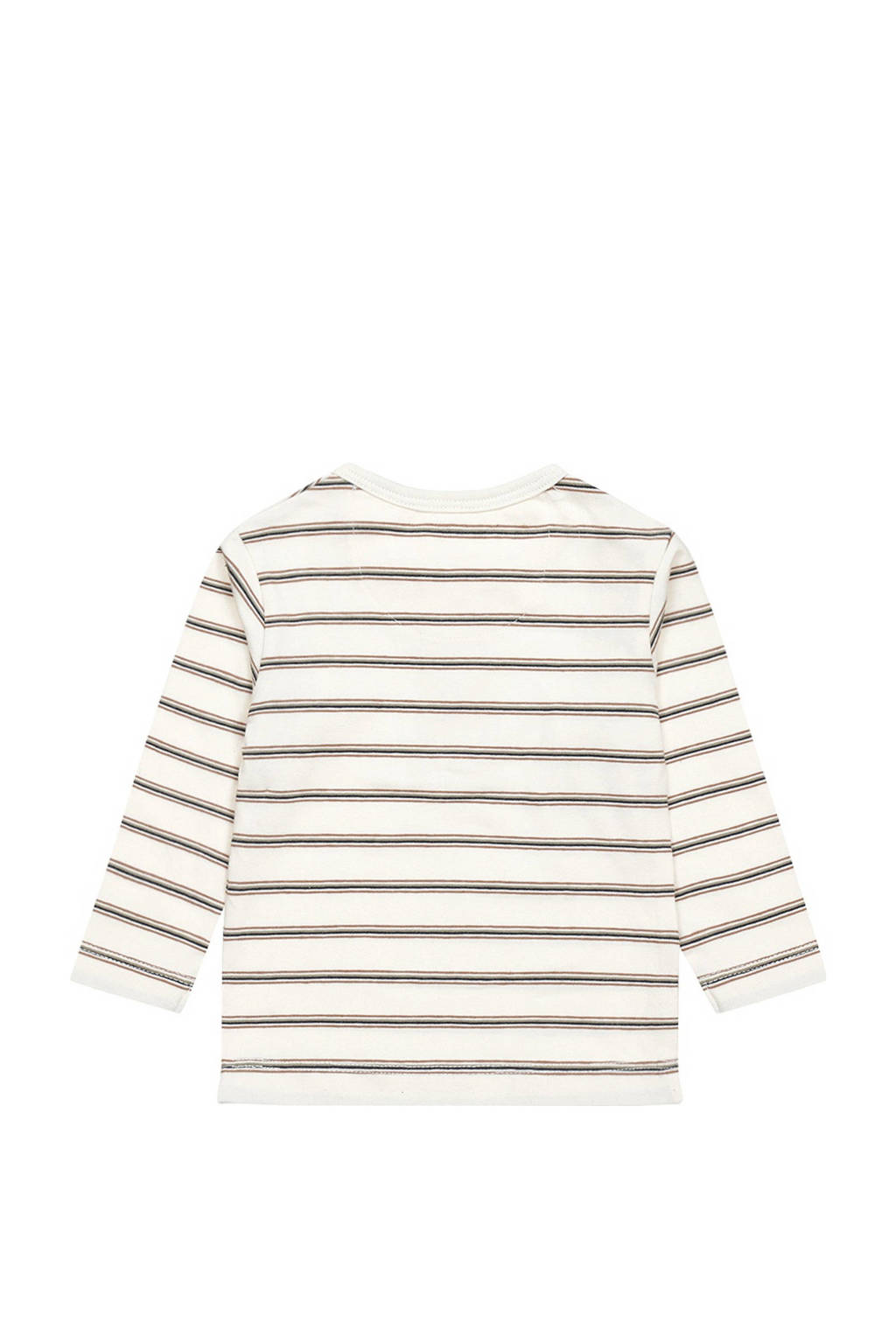 Dirkje baby gestreepte longsleeve wit/blauw