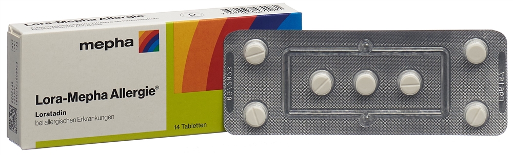 LORA Mepha Allergie Tabl 10 mg Blist 14 Stk