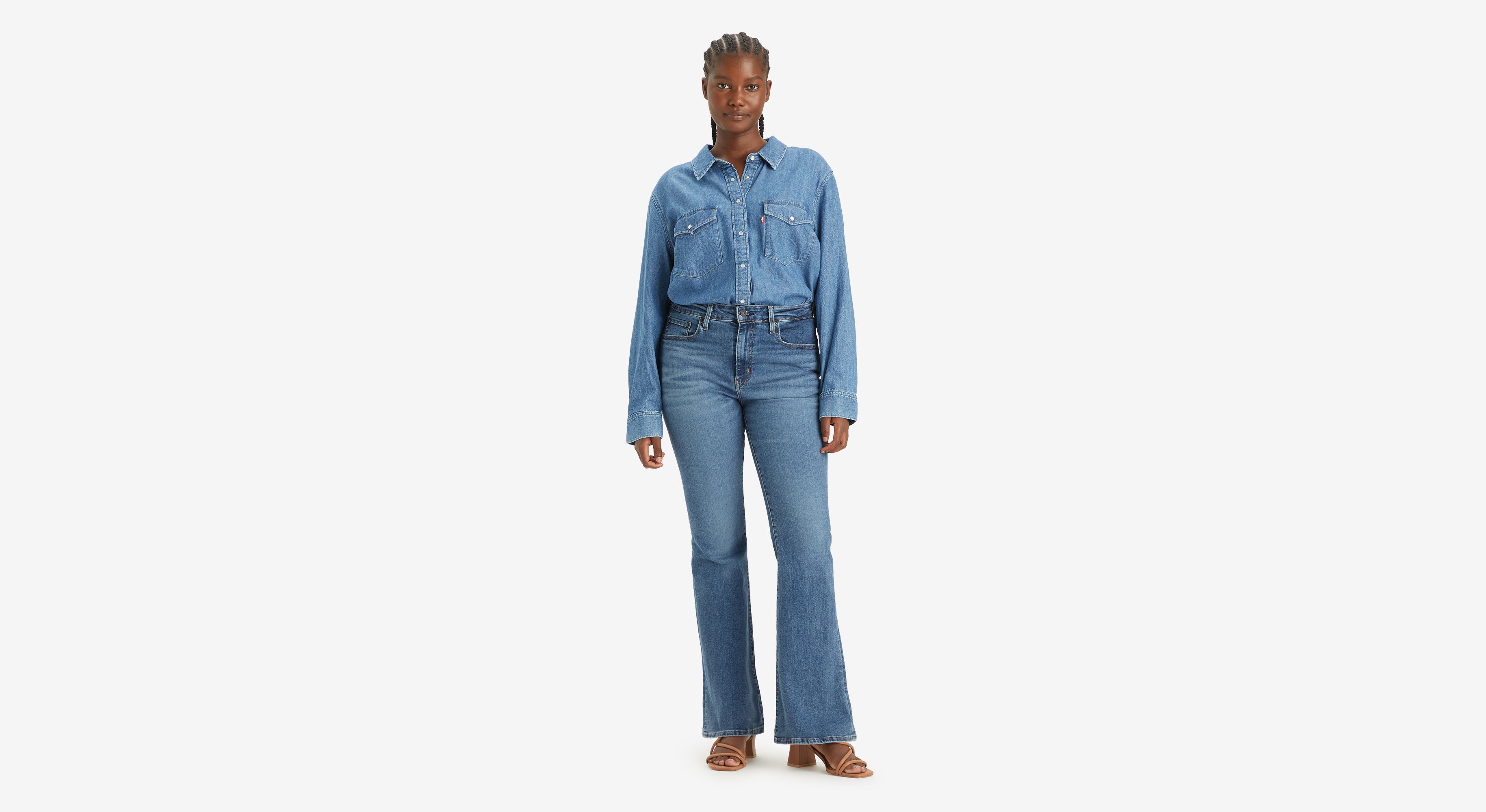 Jean 726™ taille haute flare - Blue Wave Mid - Bleu