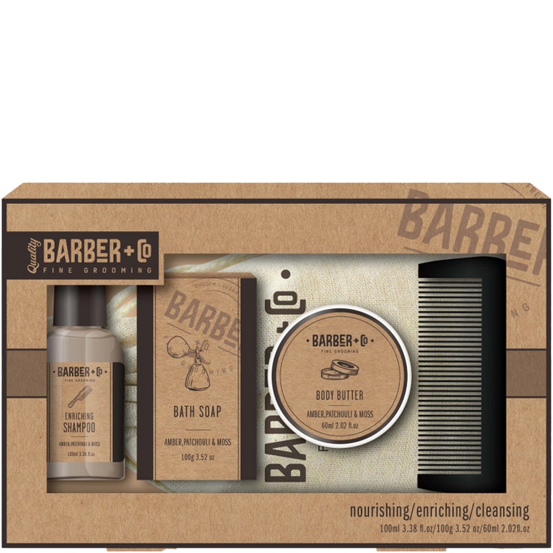 Coffret bain & rasage - Barber Co- Homme - 4 produits