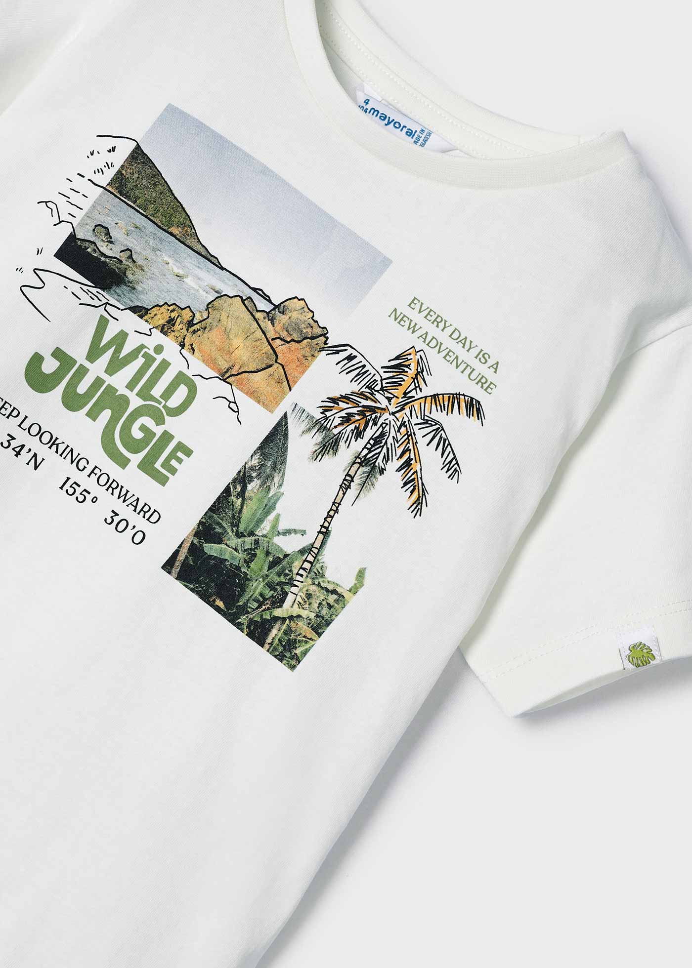 Conjunto esportivo de algodão de duas peças para meninos