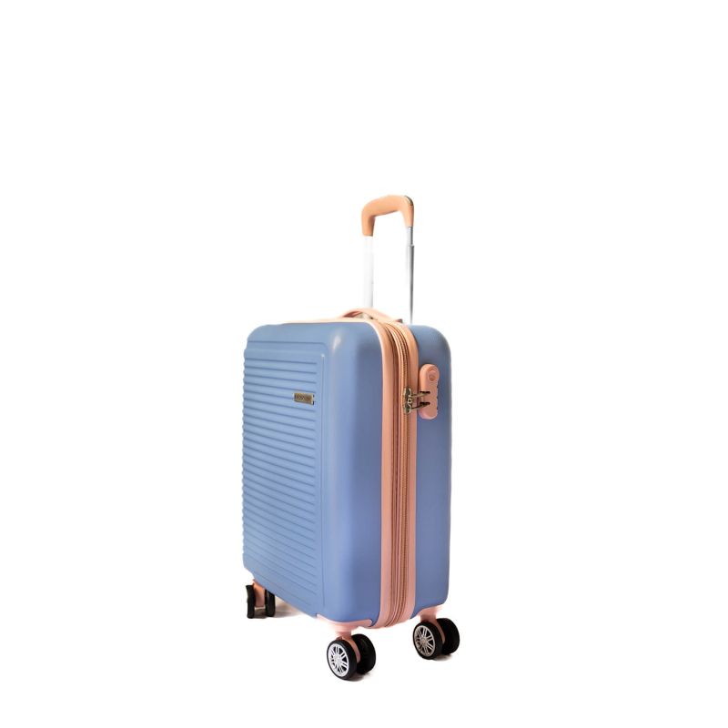 Valise cabine rigide Summer Bicolore extensible 55 cm Purple Pink
