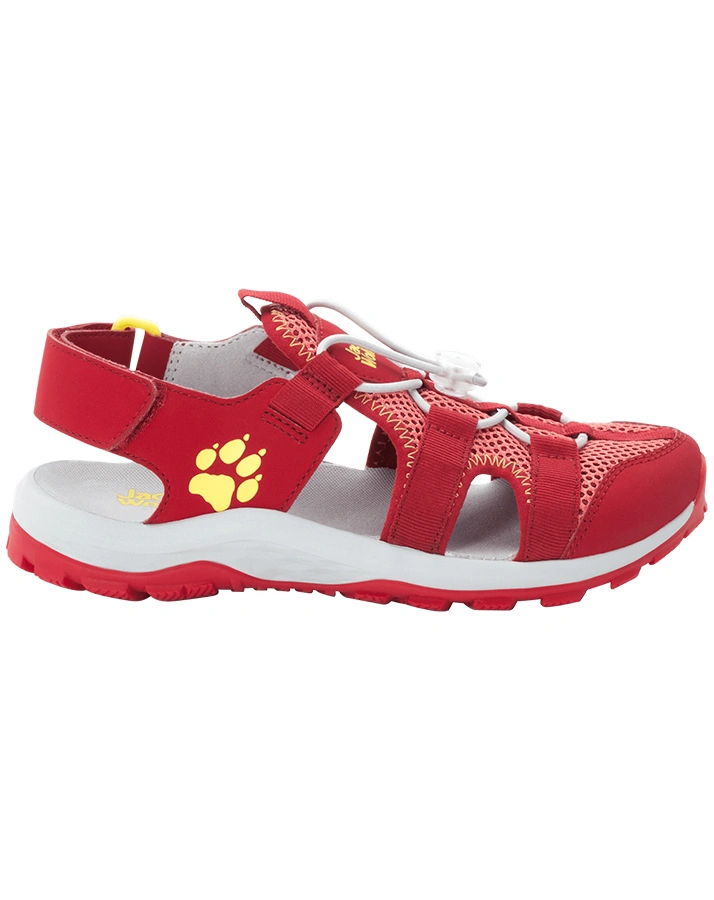Trekking-Sandalen OUTDOOR ACTION mit Zehenschutz in red/lemon