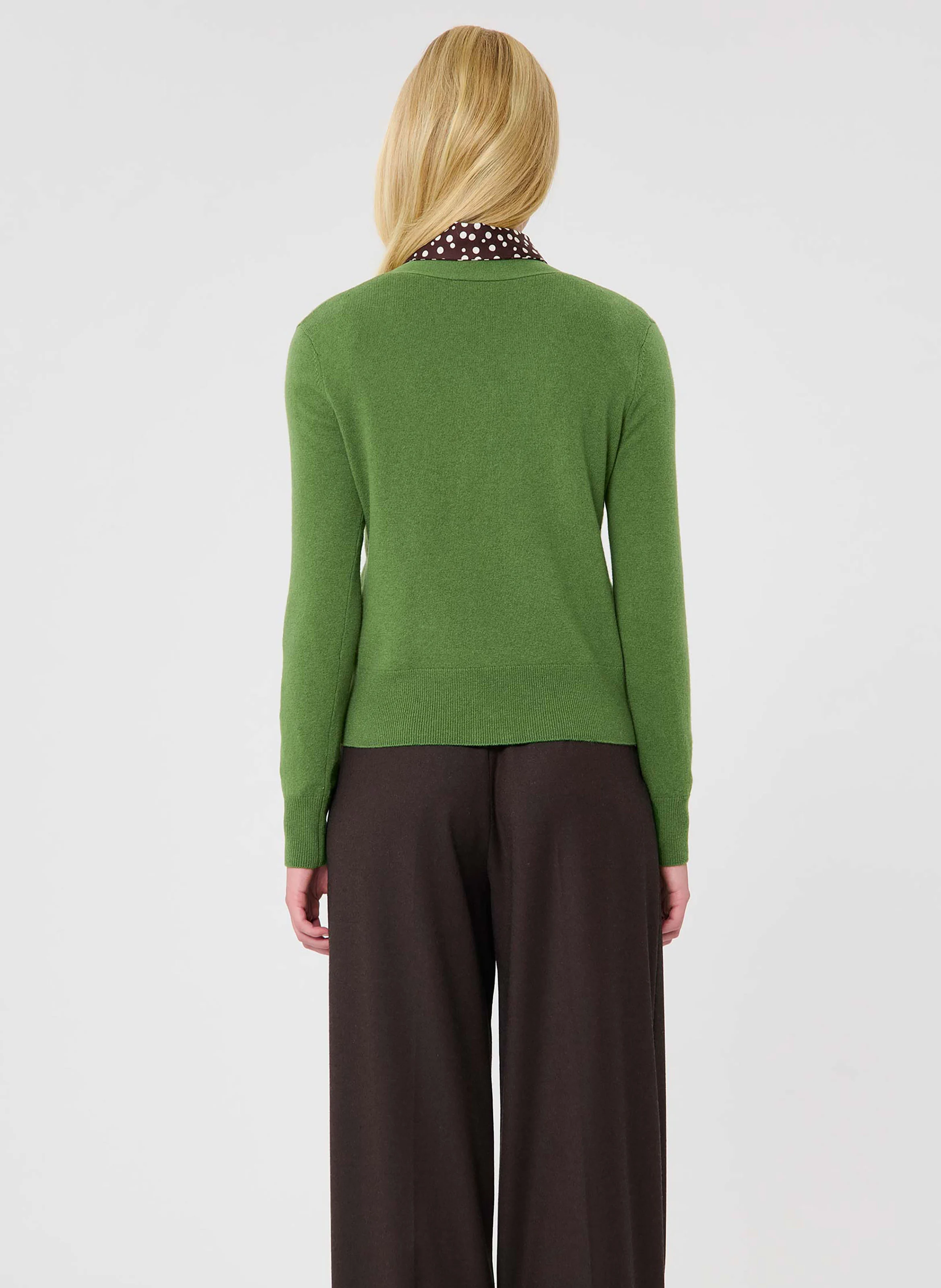 GERMAIN - Gilet droit en laine | Vert
