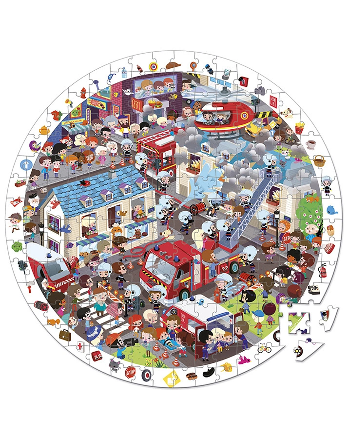 Rundpuzzle FEUERWEHR 208-teilig