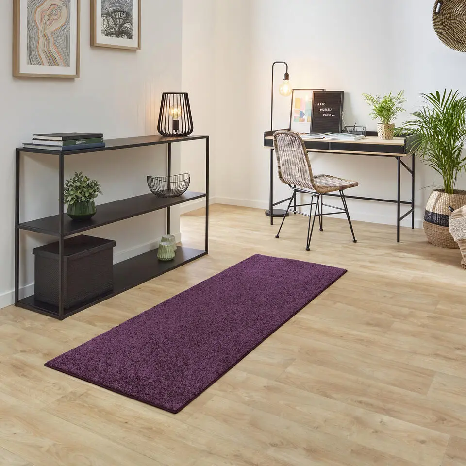 Carpet Studio Ohio Loper - Paars - 57x150cm