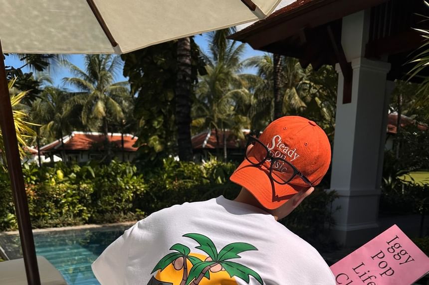 SeoulPop - T-shirt met korte mouwen en berenprint, losvallend model