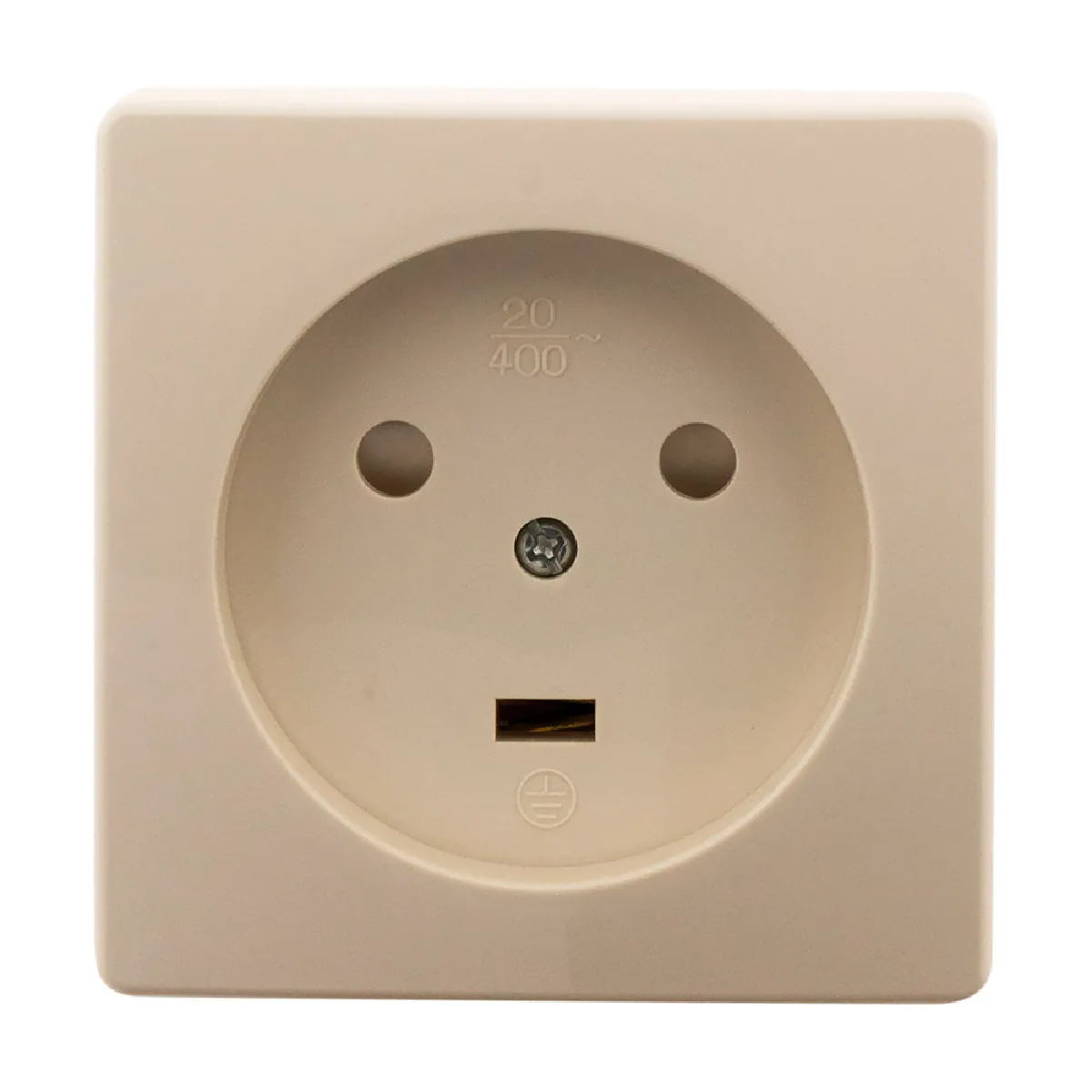 Zenitech Prise à encastrer 20A 2P+T - Blanc