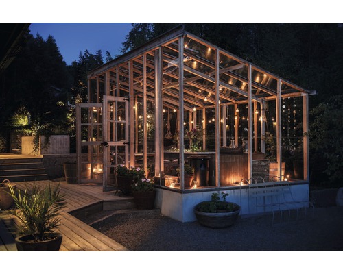 10-lichts LED biertuinketting Konstsmide amber