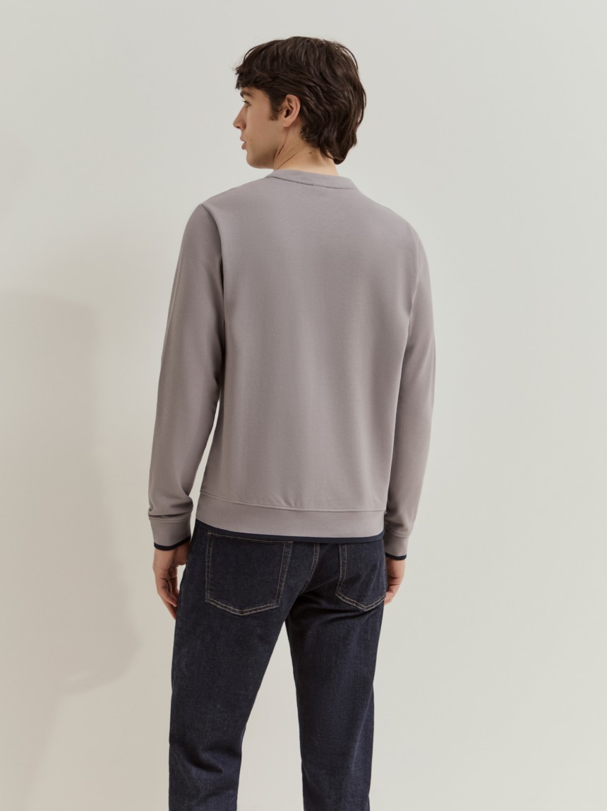 Sweatshirt em algodão