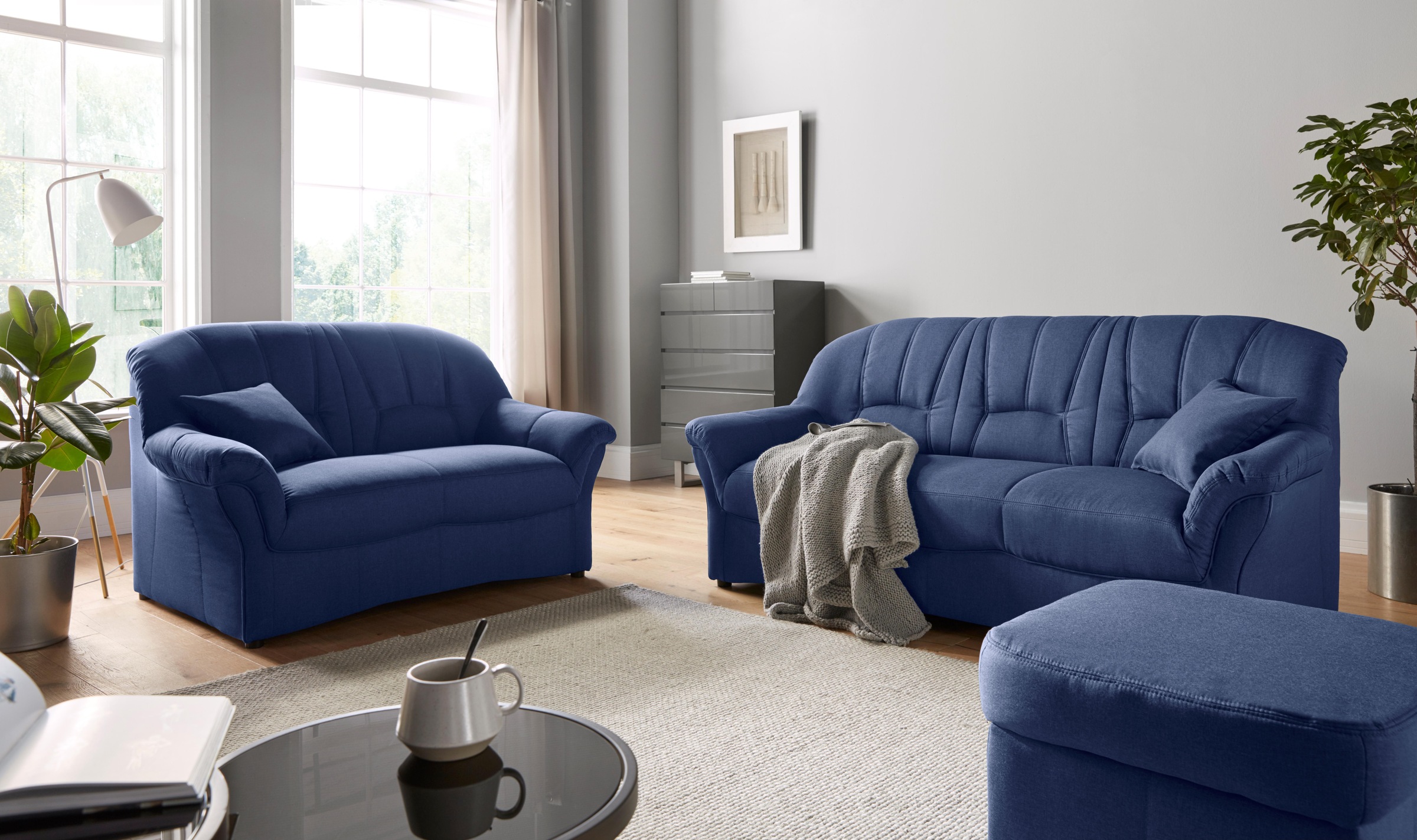 DOMO collection Polstergarnitur »Bahia zeitlos & elegantes Sofa, bequem« Set,  3-Sitzer & 2-Sitzer-Set