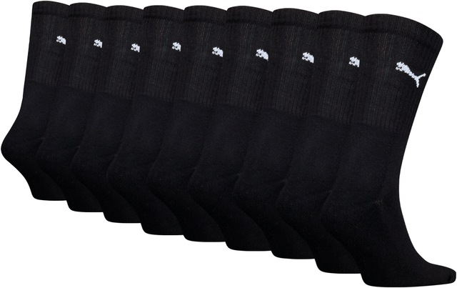 PUMA Socken »PUMA CREW SOCK 9P ECOM« 9 Paar, 9 Paar tlg. Tennissocken, atmungsaktiv, feuchtigkeitsregulierend
