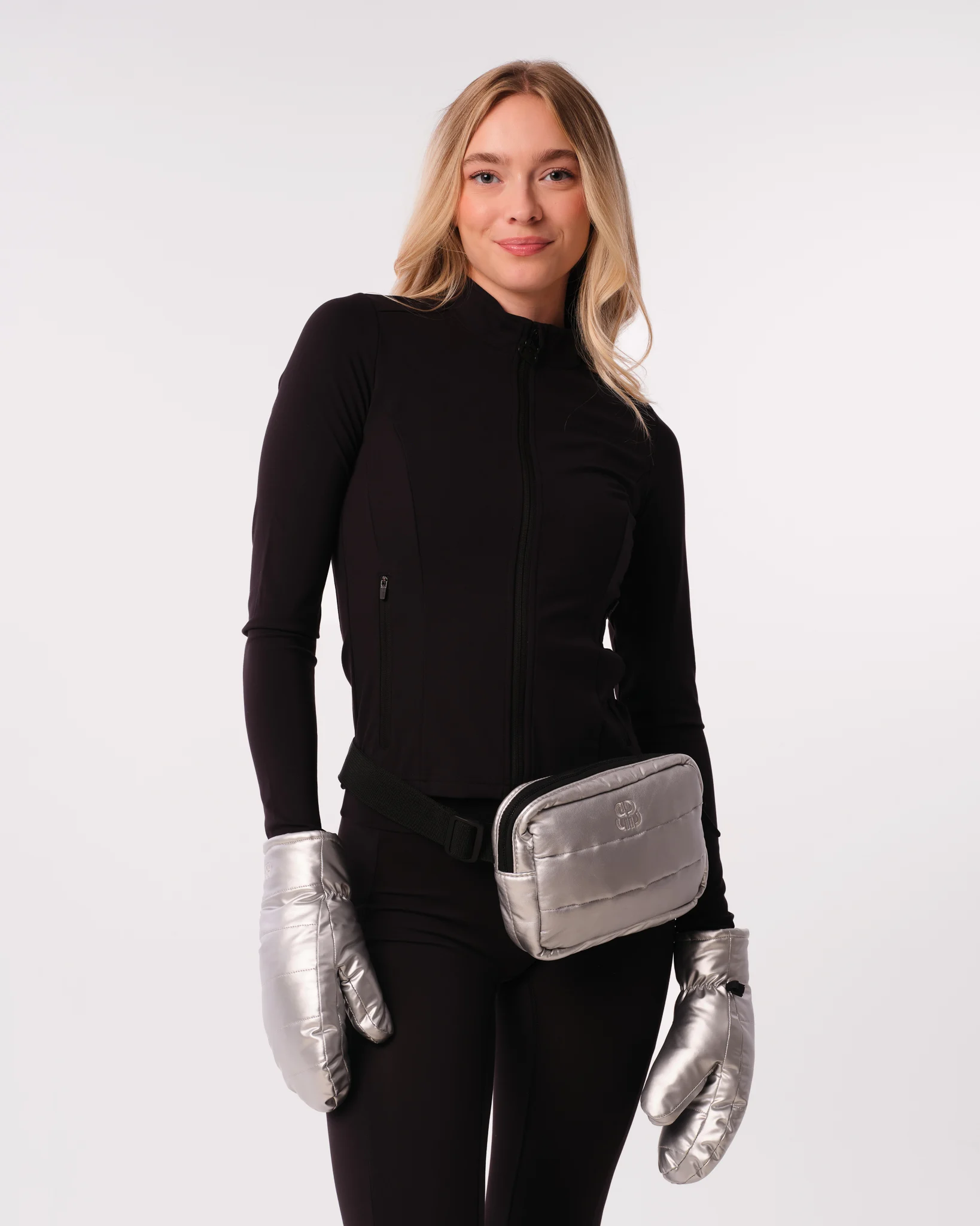 Bumpro Puffer Gloves Silver