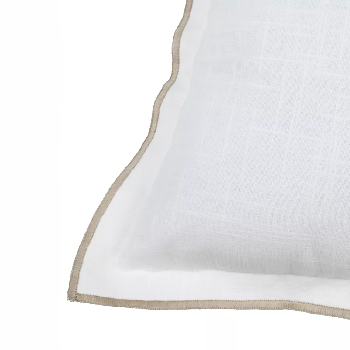 Coussin rectangulaire coton (40 x 60 cm) Helios Blanc