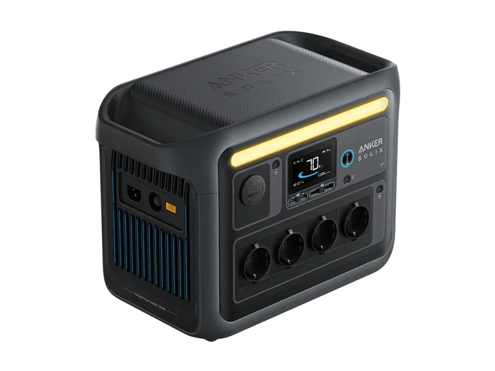 Anker SOLIX C1000X - Transportabel strømstation - 1800 Watt - litiumjernfosfat - 1056 Wh - output-stikforbindelser: 6