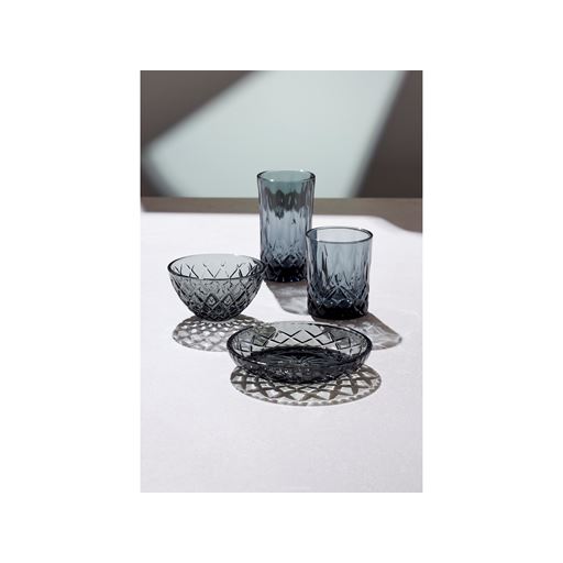 Lyngby Glas Sorrento 4-pak Skåle, Smoke, Ø12 cm