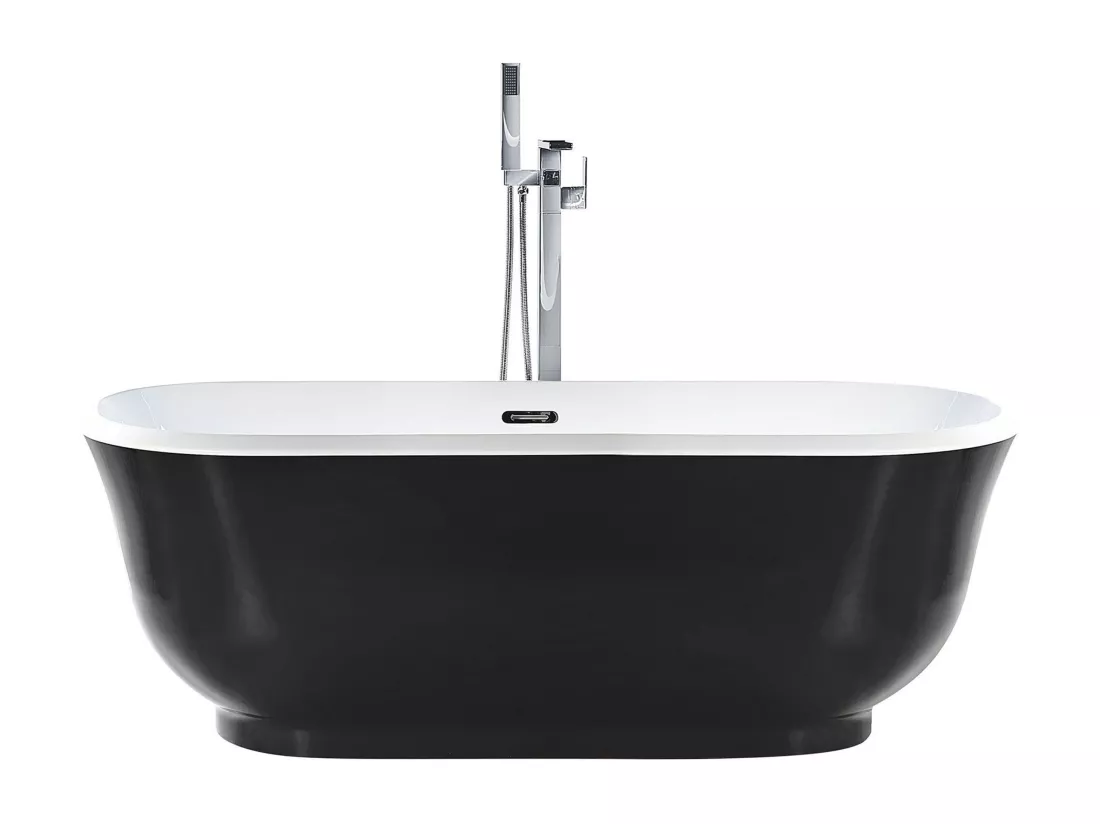 Baignoire îlot noire 170 x 77 cm TESORO