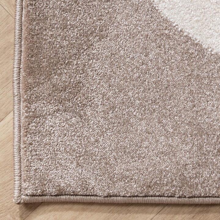 Kinderkamer vloerkleed - Bowie Autoweg Taupe