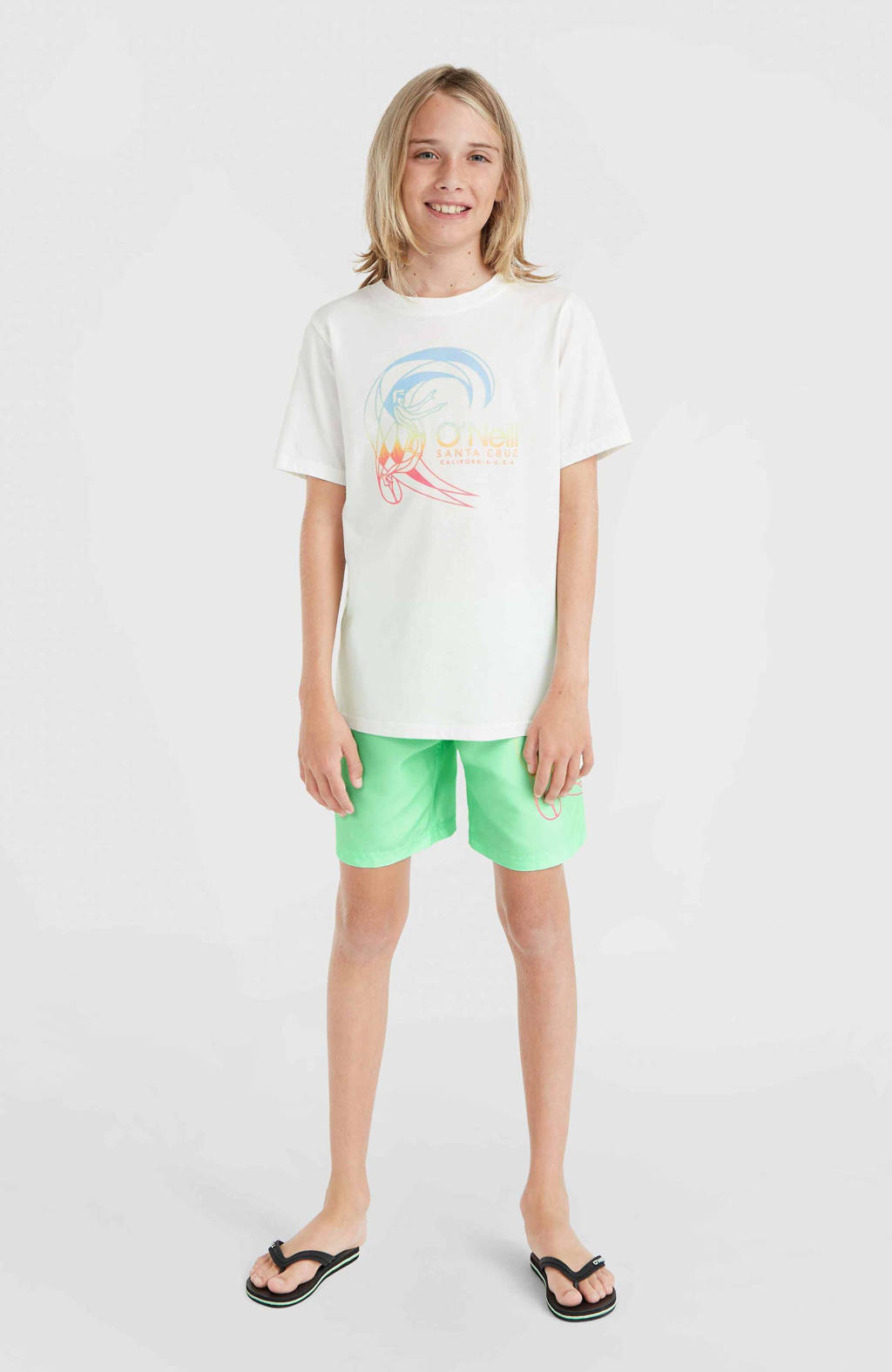 O'Neill T-shirt met printopdruk wit