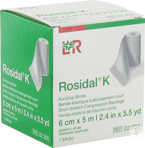 Lohmann & Rauscher Rosidal K Bande Elastique 6cmx5m 1 Pièce (22200)
