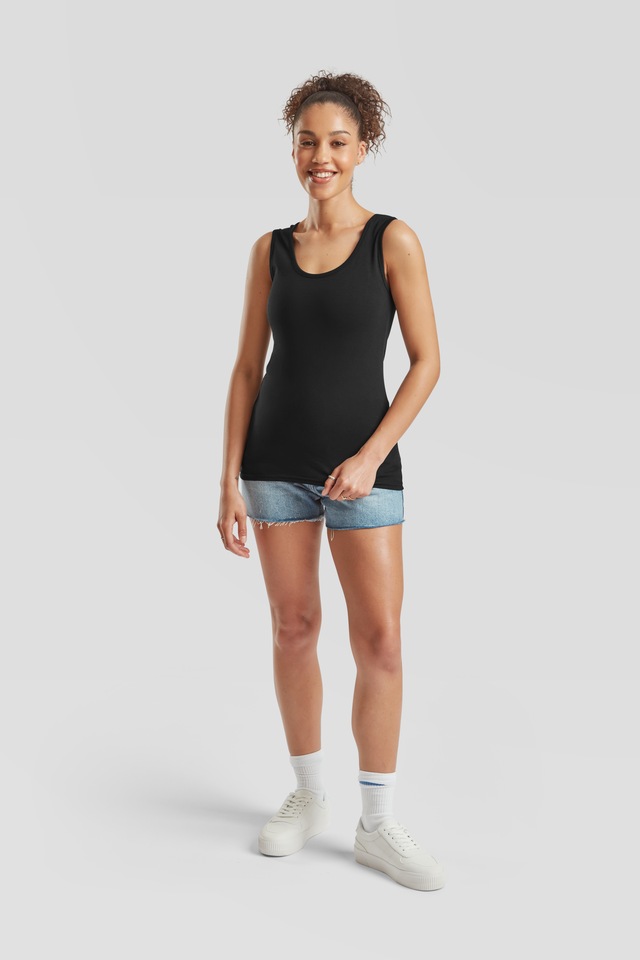 Fruit of the Loom Tanktop, 3 Stk. aus reiner Baumwolle, Rundhals