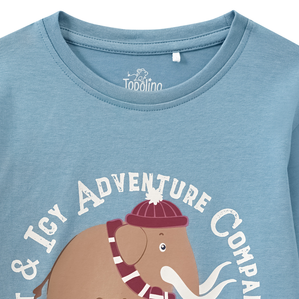 Topolino Kinder Langarmshirt mit Print blau
