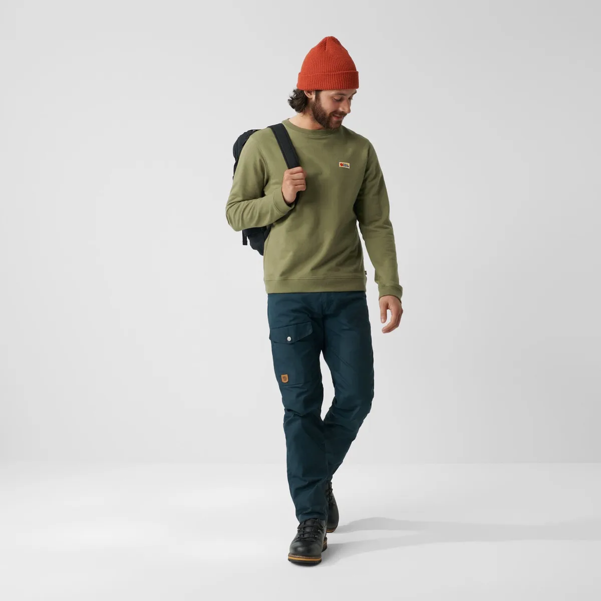 Fjällräven Men's Vardag Sweater Flame Orange