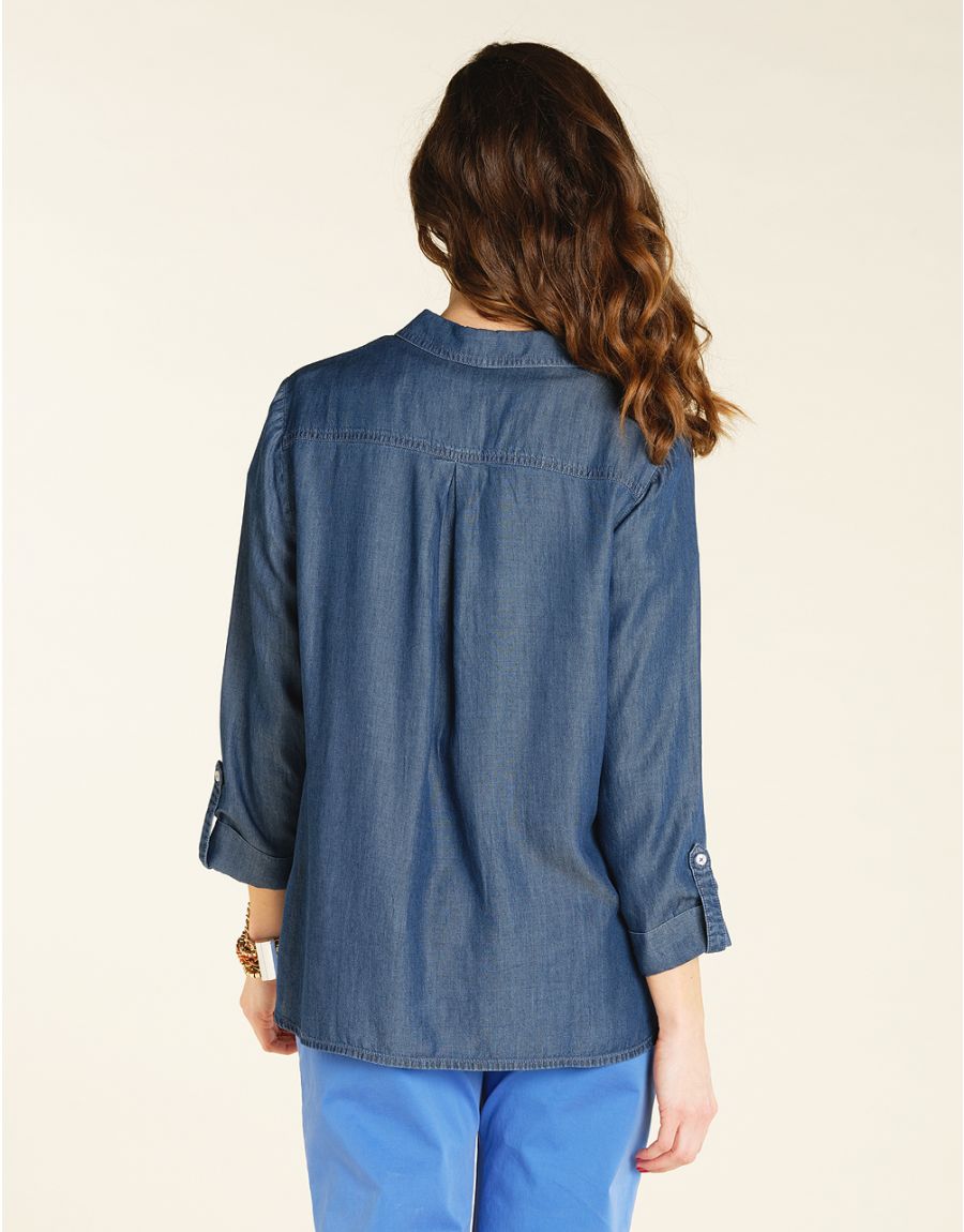 Chemise Lyocell foncé