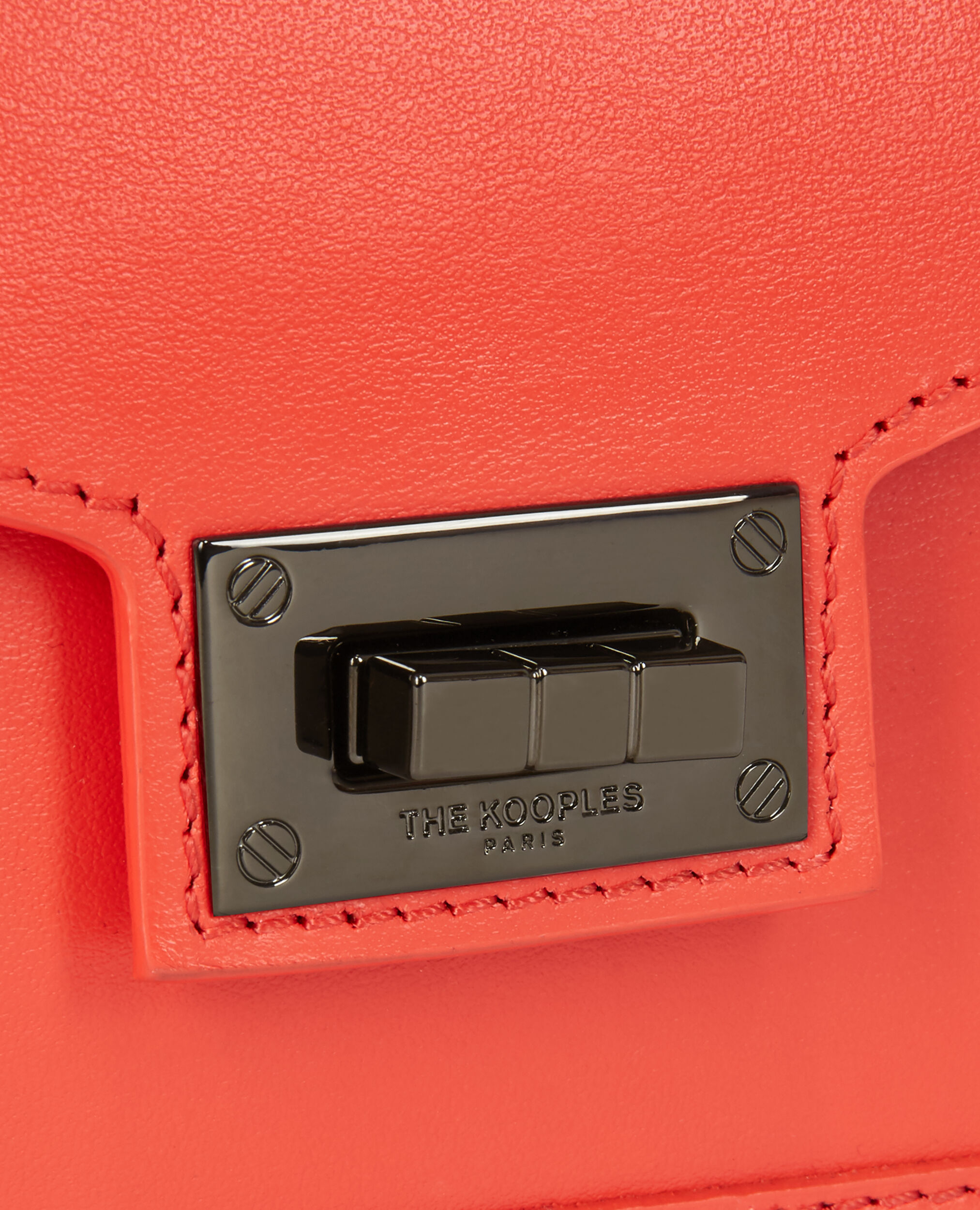 Sac Emily small en cuir orange
