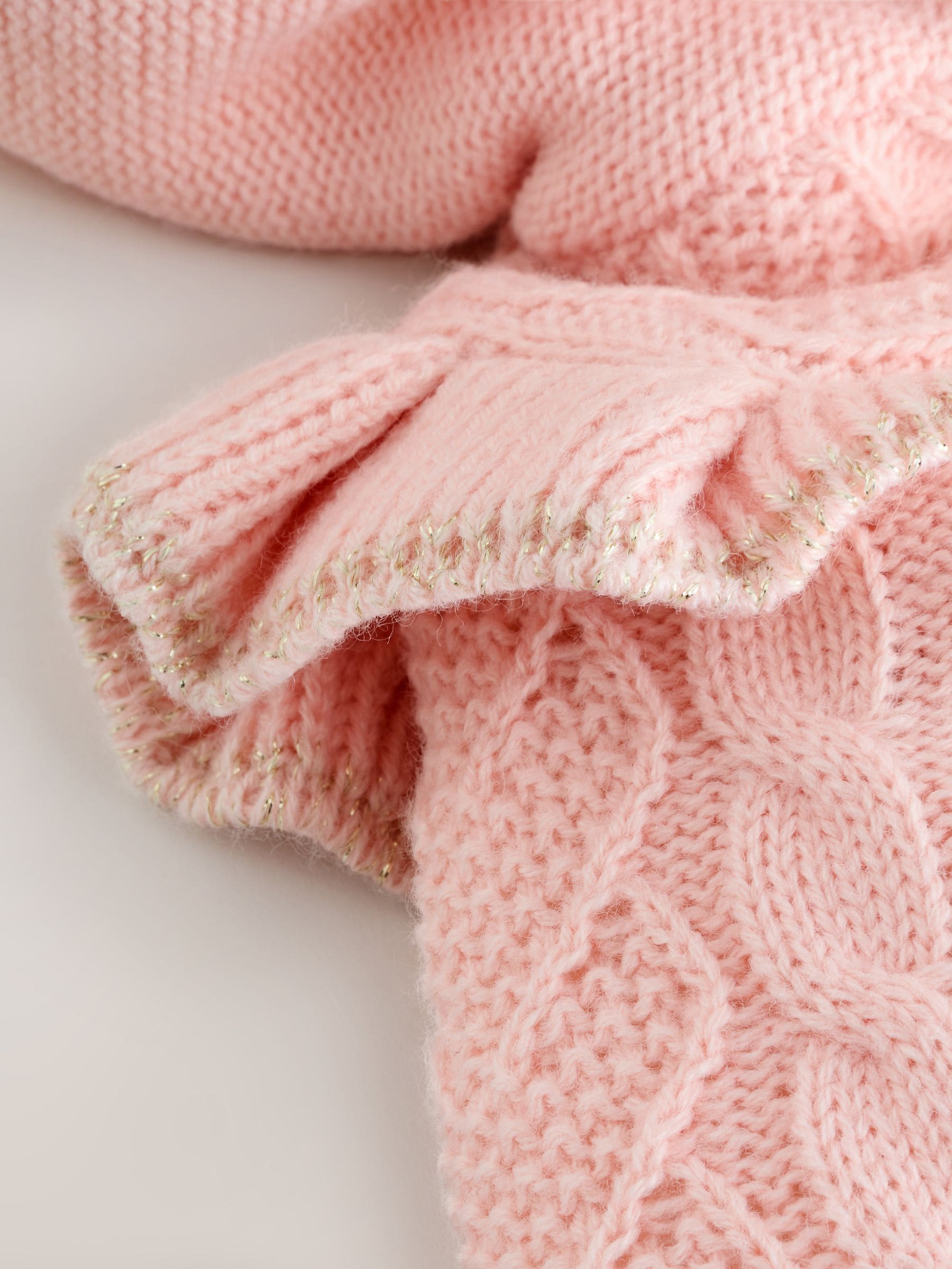 Roze - Baker by Ted Baker gebreide vestjas met strikdetail