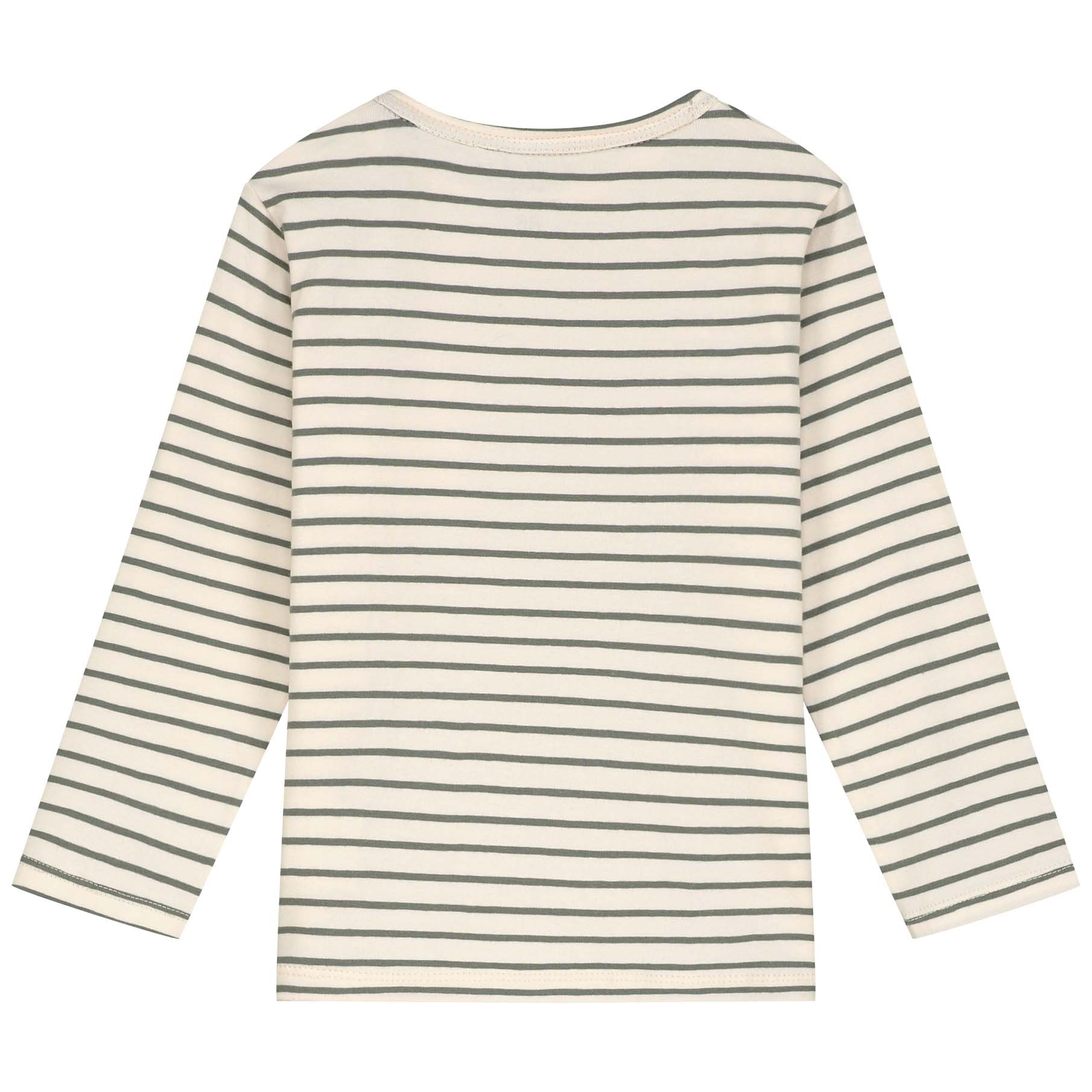 Prénatal peuter T-shirt lange mouwen strepen groen