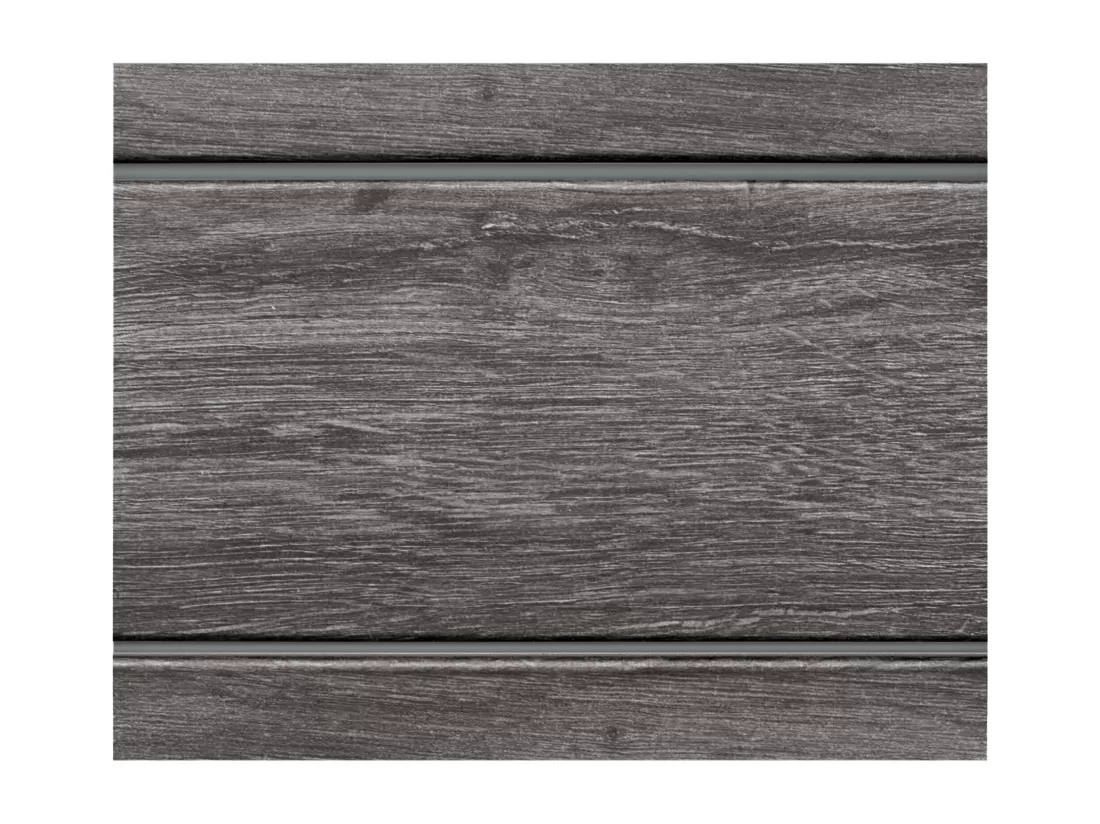 DHOME Tête de lit en bois recyclé DM Style Palette Horizontale 160x46cm Lits 150/160 - Bois Cendre