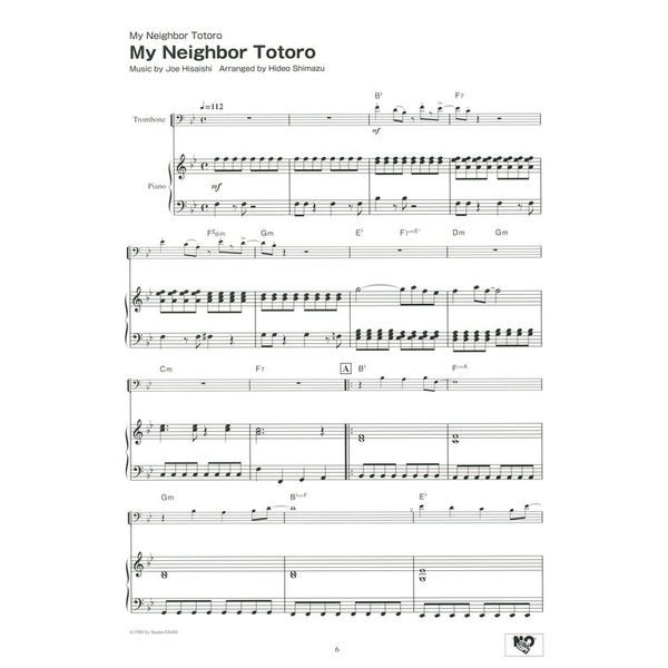 Yamaha Music Entertainment Studio Ghibli Songs Trombone 1